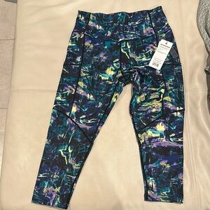 Layer 8 Women's Leggings - Blue and Purple Abstract